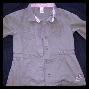 SOLD - Girls Green Utility Jacket